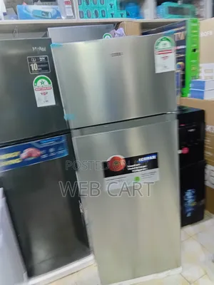 Ecomax 230l Dark Silver Double Door Refrigerator With Freezer