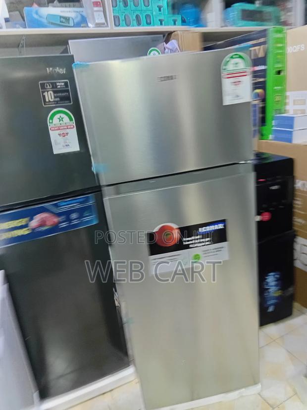Ecomax 230l Dark Silver Double Door Refrigerator With Freezer