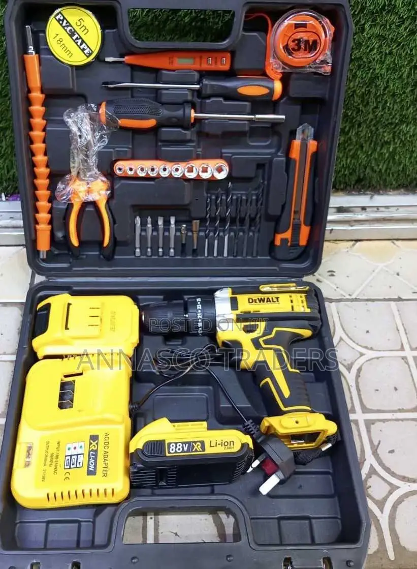 Dewalt Cordless Drill 88v Complete Set