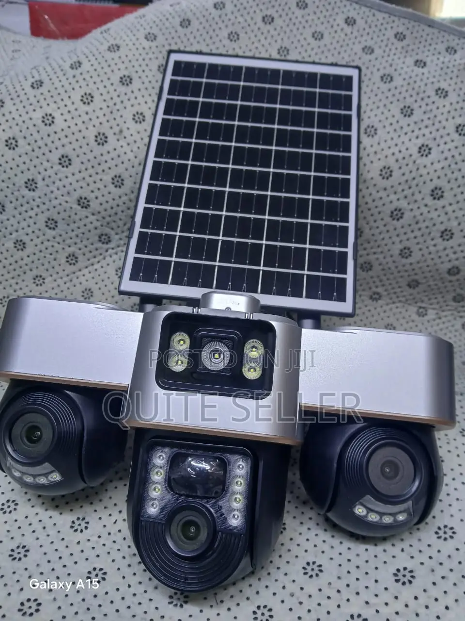 V380 Pro Tripple Lenses Outdoor Solar Camera 4g Sim Card Night Motion