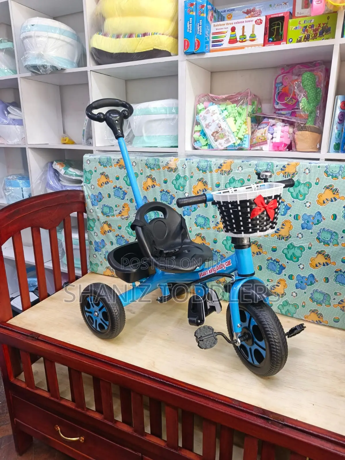 Push Handle Kids Tricycle – Comfortable Durable