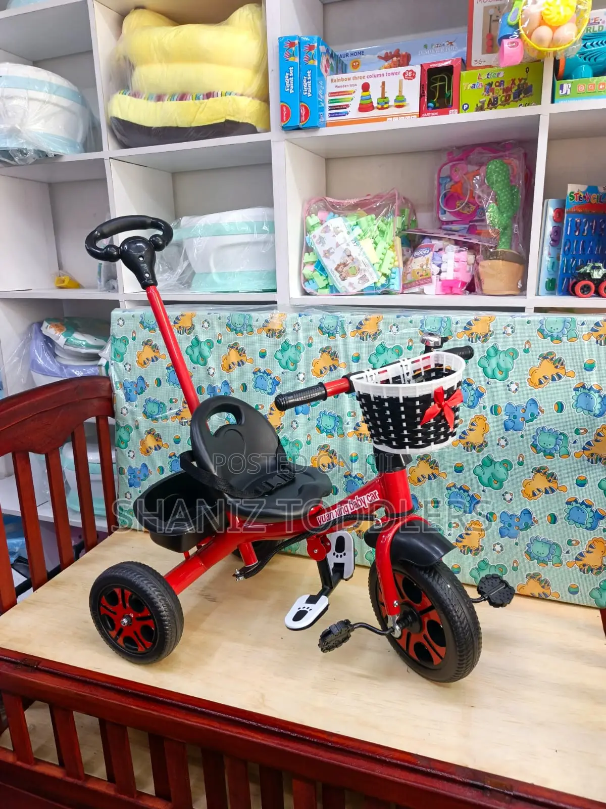 Push Handle Kids Tricycle – Comfortable Durable