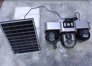 Tripple Lens Single Solar Panel 4g Enabled Outdoor CCTV Camera - thumbnail 2
