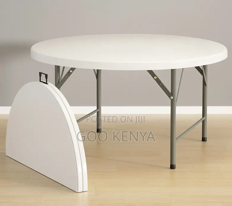 Outdoor Table; 1.5m Diameter Foldable Outdoor Dining Table