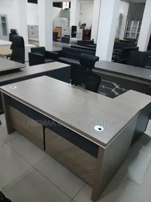 Modern Wood Finish With Cable Ports Storage Advanced Desk