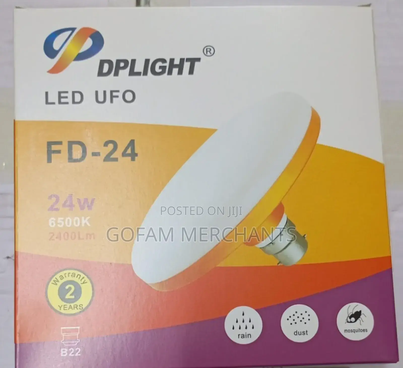 24w Ufo Dp Light Sleek Design Light Round Bulb