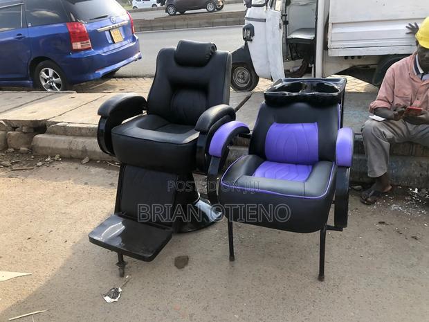 Barber Chairs With a Shampoo Sink Unit - main view