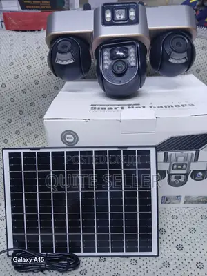 Triple-Lens Smart 3 Lens 3 Screen Solar Camerav380 New Solar Power 6mp
