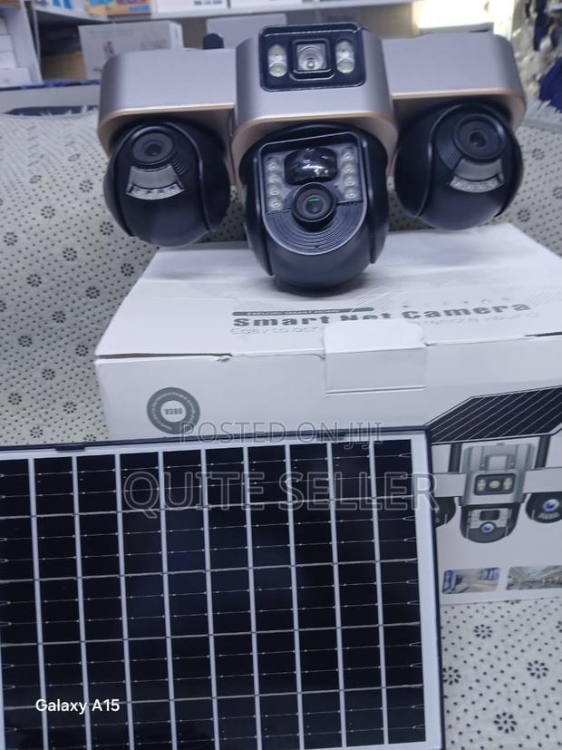 4g Simcard Solarpowered Camera Tripple Lens With Night Vision - main view