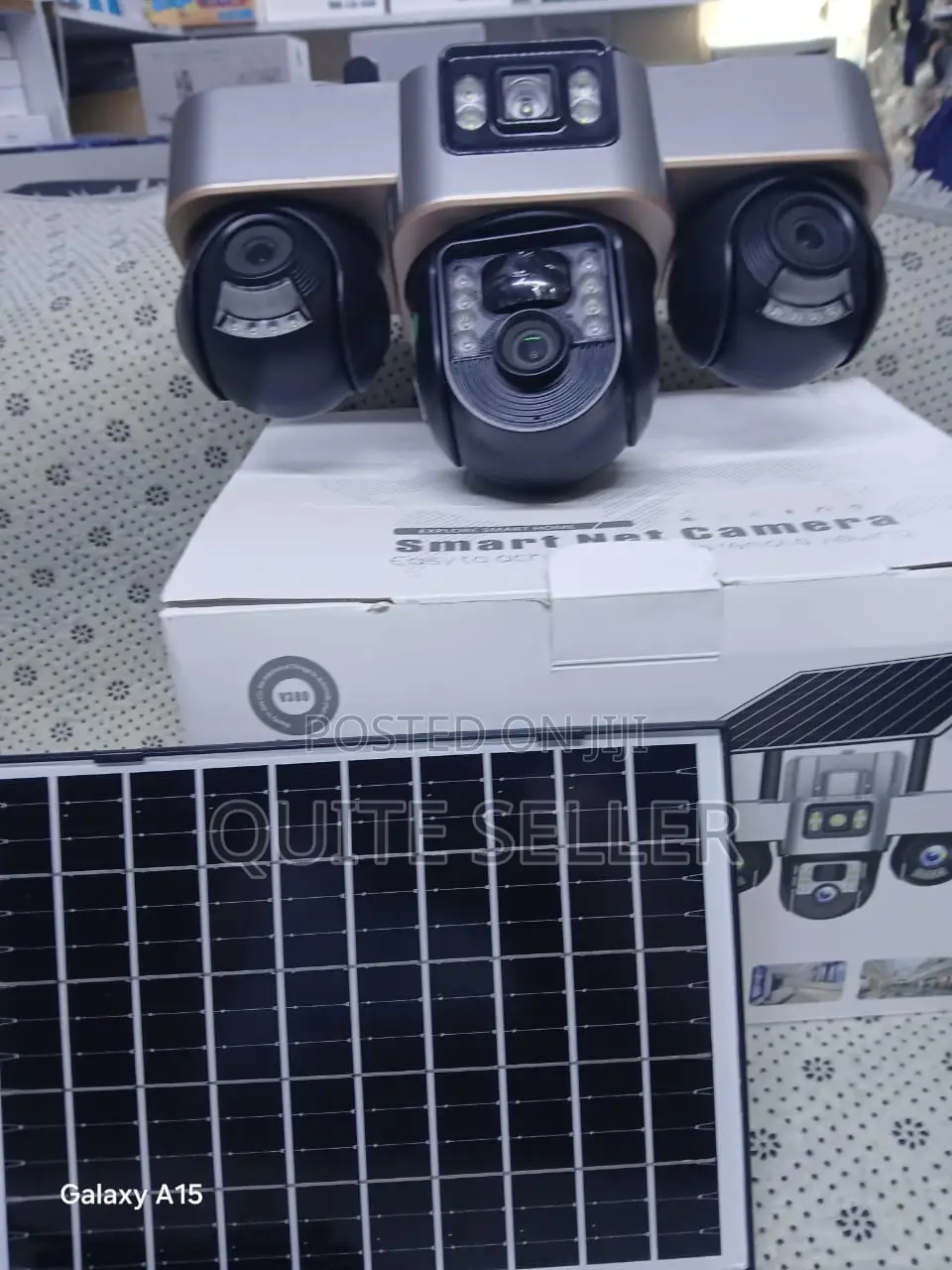 4g Simcard Solarpowered Camera Tripple Lens With Night Vision