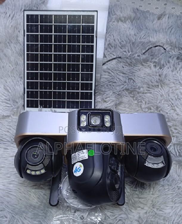 8w Solar Panel Vts30 V380pro Triple-Lens Camera