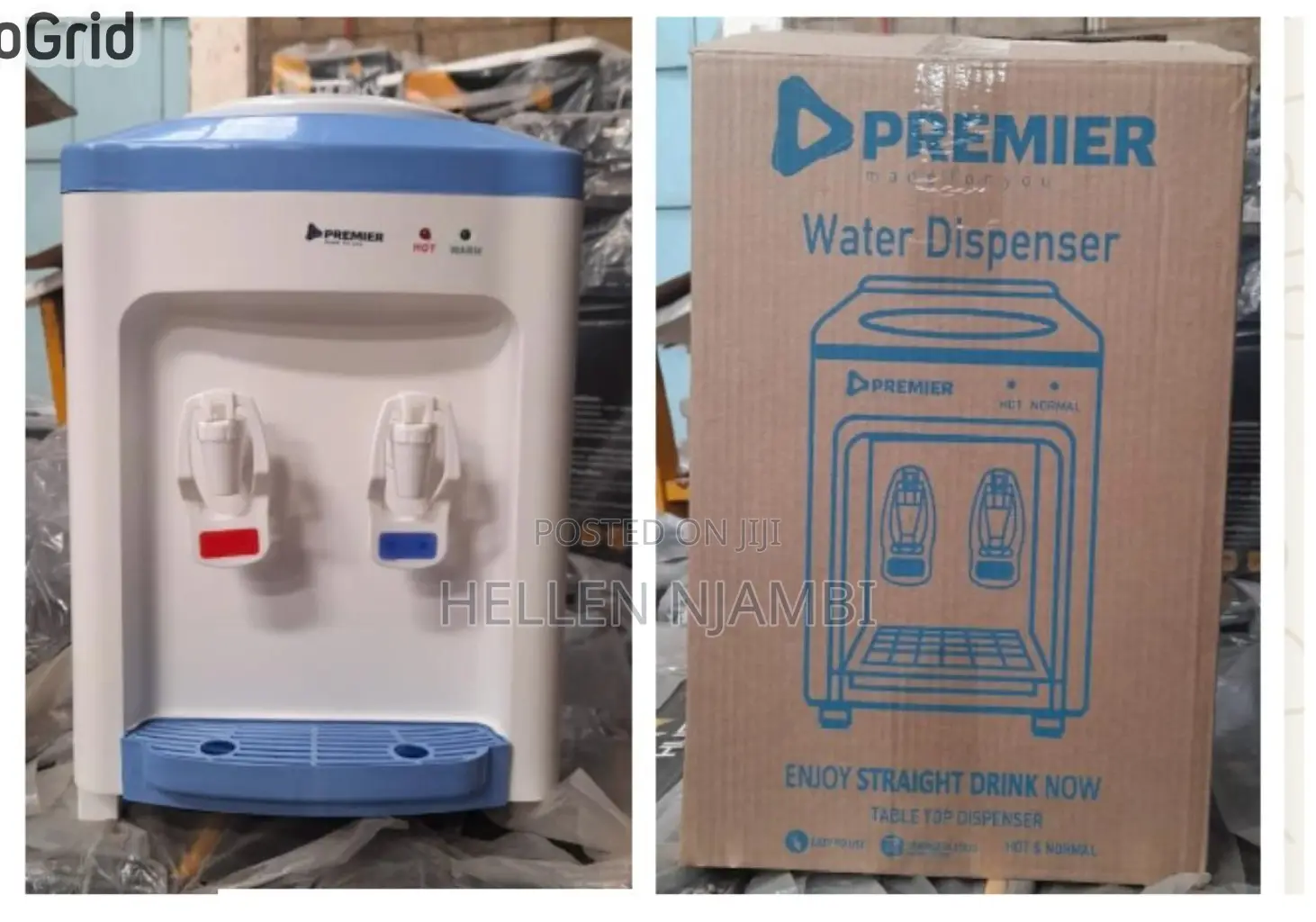 Premier 2taps Hot and Normal Table Top Water Dispenser