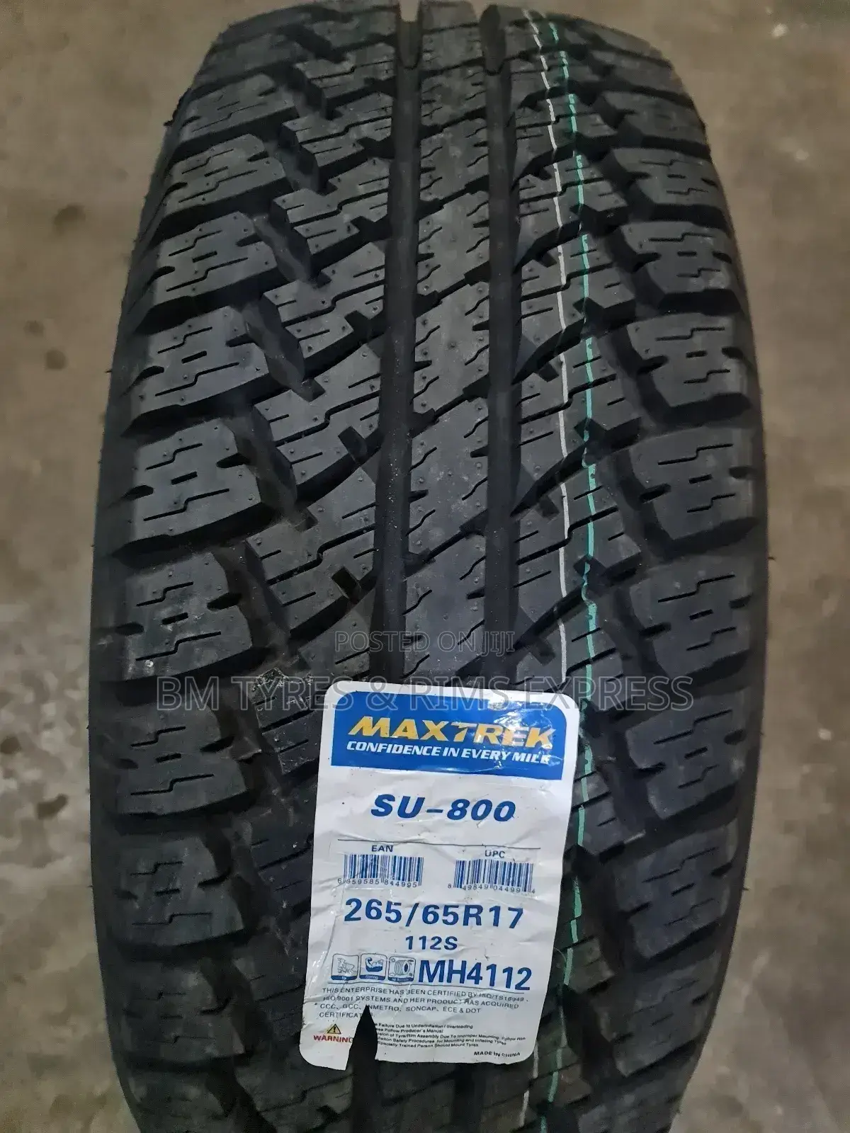 265 /65 R17 Maxtrek Tyres (All Terrrain)