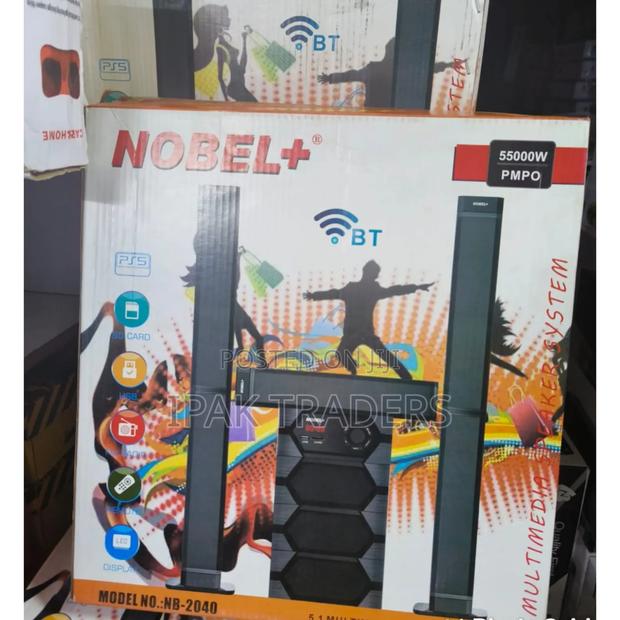 Nobel Tall Boy Speakers-Bt Hometheare-55000w Pmpo- Nb 2040