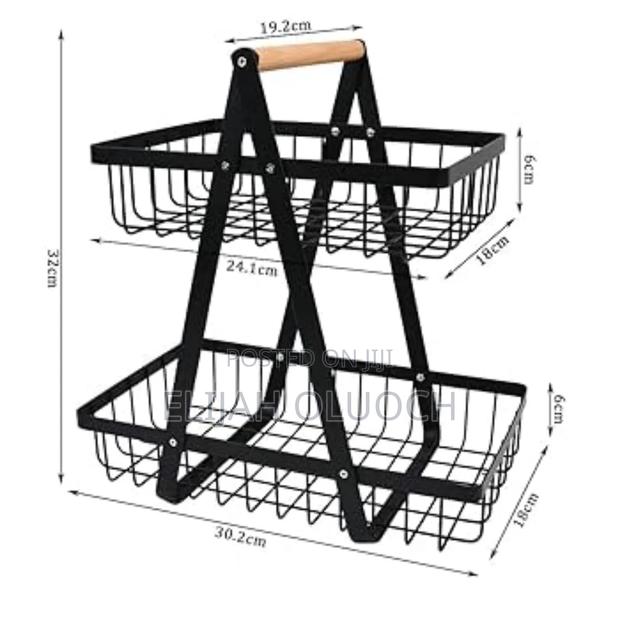 Fruit Basket 2 Layer Metallic Mesh Now Available - main view