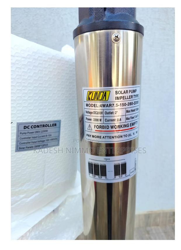 110m Solar Submersible Pump – Deep Borehole Water Solution - main view