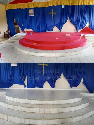 Elegant Wall to Wall Carpet for a Modern Church Pulpit