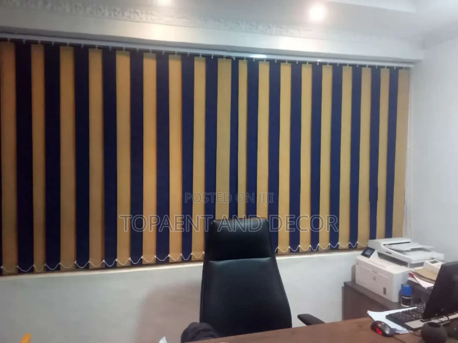 Smart Light Filtering Vertical Blinds for Neat Look Large Window