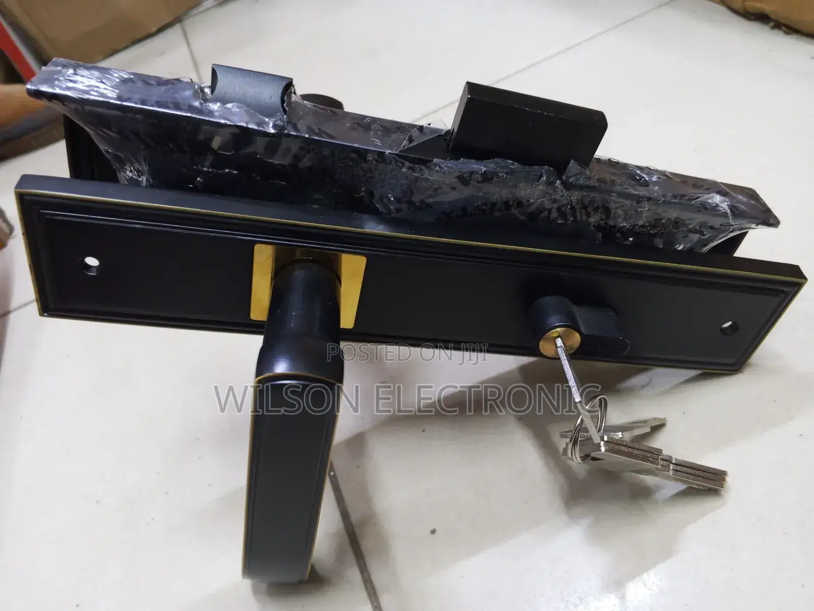Door Lock Black Matt. Wooden Door Lock