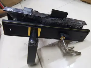 Door Lock Black Matt. Wooden Door Lock