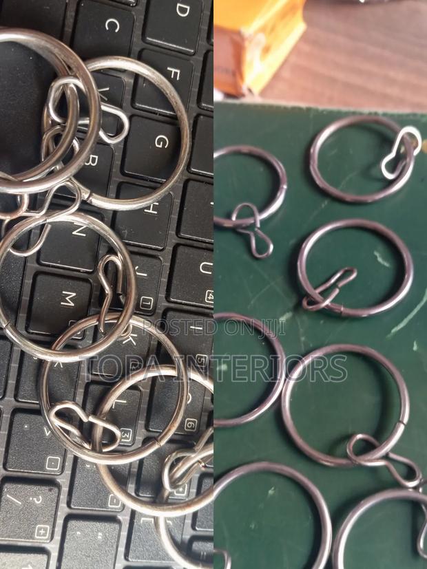 Curtain Installation Metallic Rings