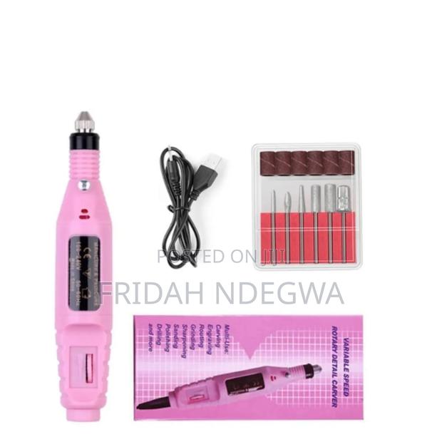 *Variable Speed Rotary Nail Drill Machine With 5 Drill Bits Se - main view