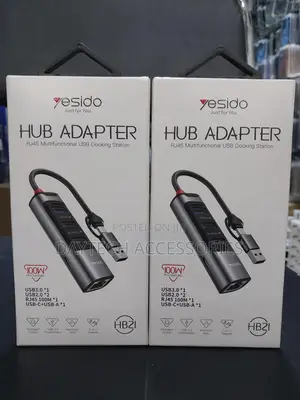 Premium Yesido Hb21 Aluminum Alloy Pd100w Type-C Hub Adapter