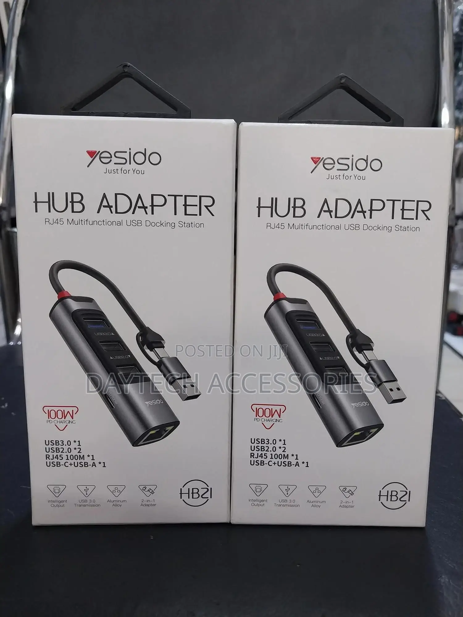 Yesido Hb21 5in1 Multifunctional Hub Adapter Usb-C+Usb-A