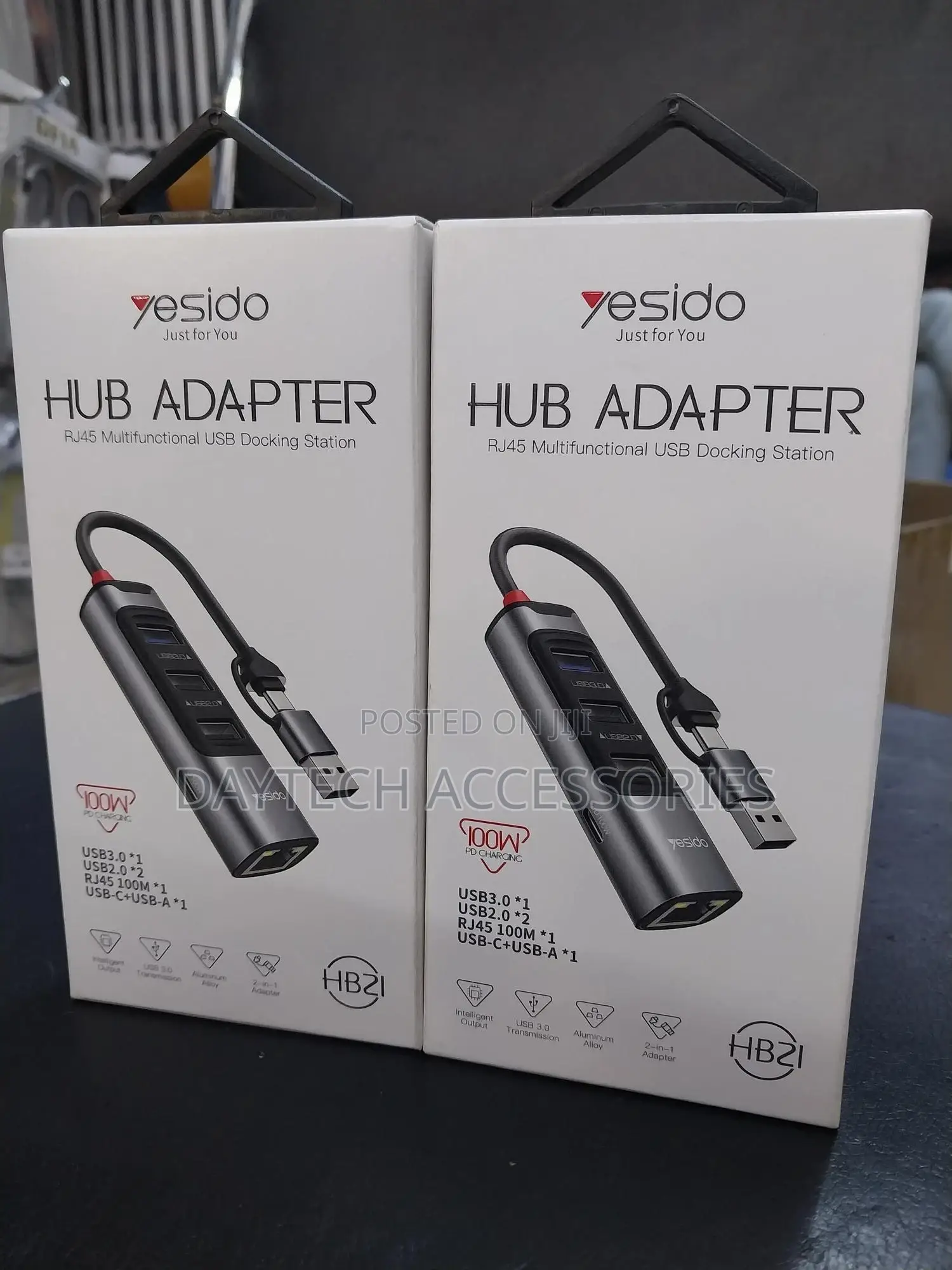 Yesido Hb21 5in1 Multifunctional Hub Adapter Usb-C+Usb-A