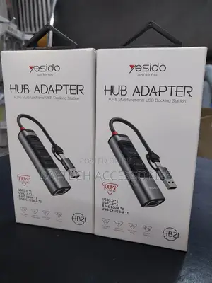 Yesido Hb21 5in1 Multifunctional Hub Adapter Usb-C+Usb-A