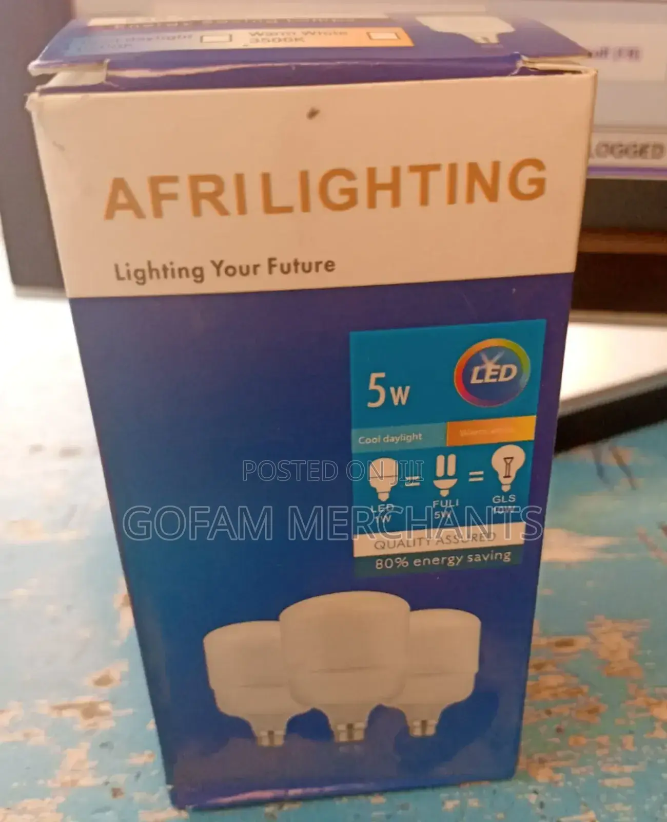 A Pack of 5 Afrilighting 5w Bulb