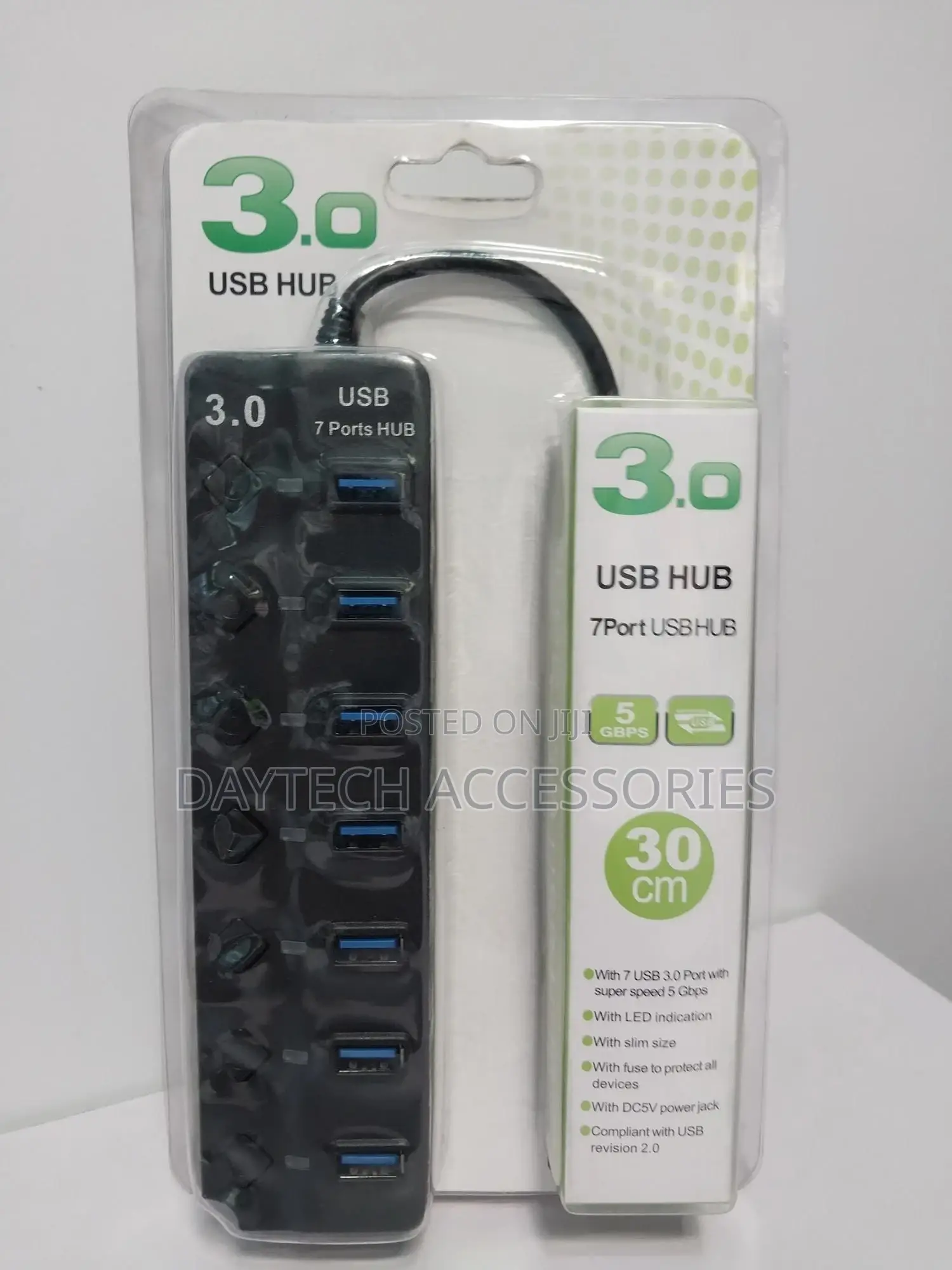 Usb Hub 3.0, 7-Port Usb Hub Splitter With Individual on/Off Switches