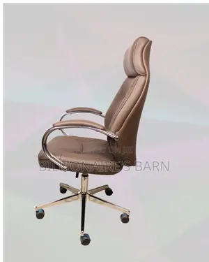 Brown Executive Leather Office Chair (Plush) — Fast Seller
