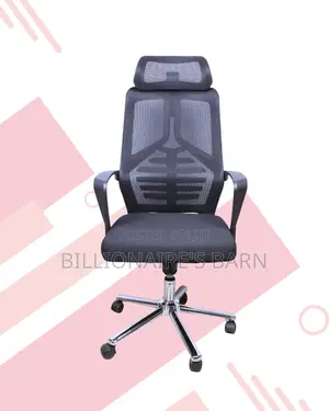Plush High Back Mesh Office Chair | Padded Armrests