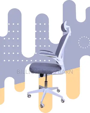 White Ergonomic Office Chair | Imported Nylon Castors