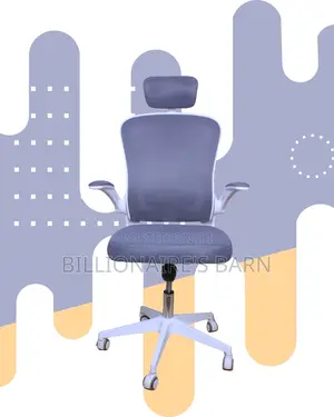 White Ergonomic Office Chair | Imported Nylon Castors