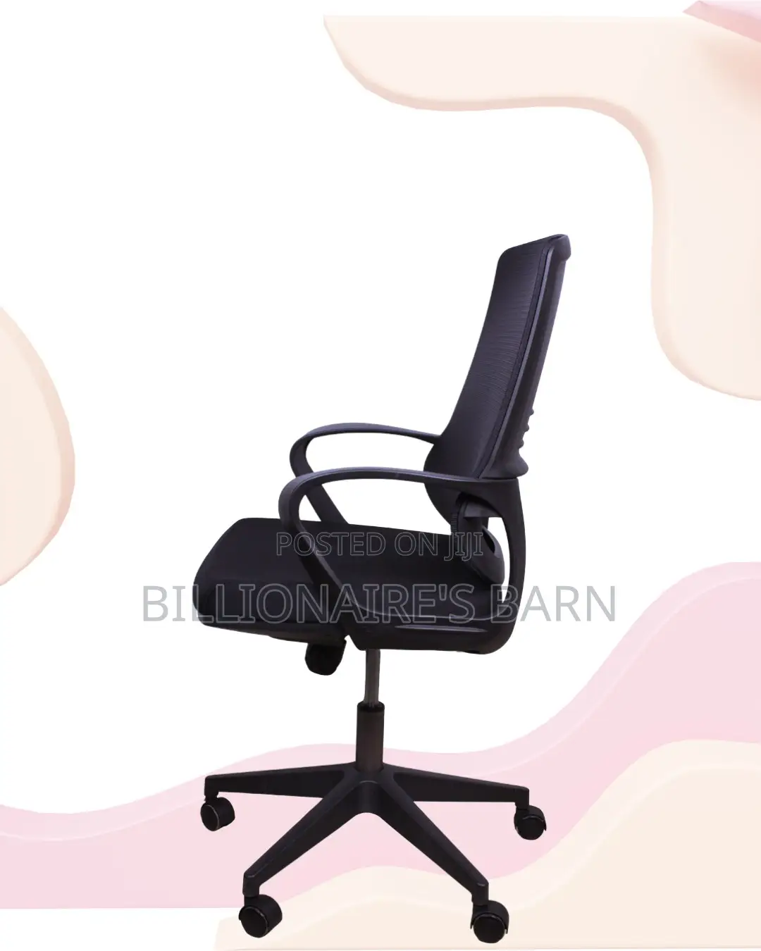 Black Ergonomic Mesh Office Chair | Durable Mesh Backrest