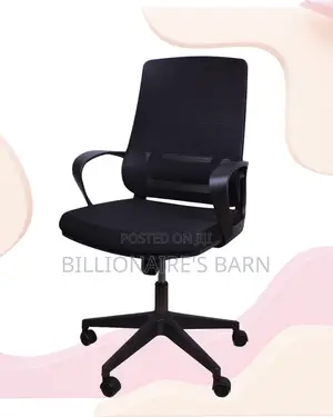 Black Ergonomic Mesh Office Chair | Durable Mesh Backrest