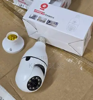 360° Panoramic CCTV Wi-Fi PTZ Bulb Camera for Home Surveillance