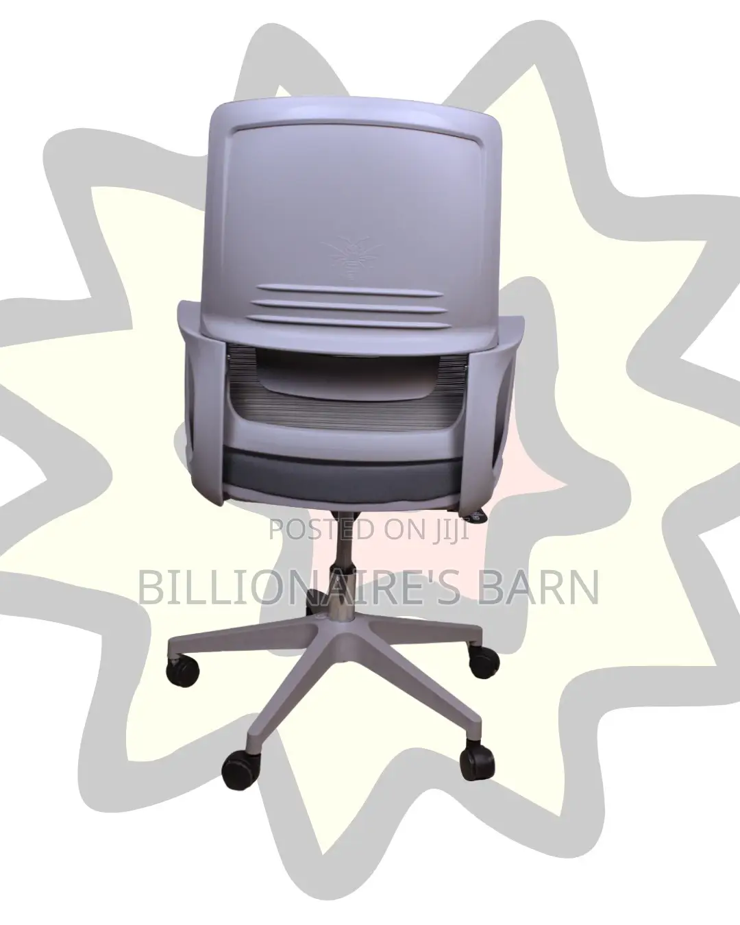 Adjustable Grey Ergonomic Mesh Office Chair | High-density Foam Seat