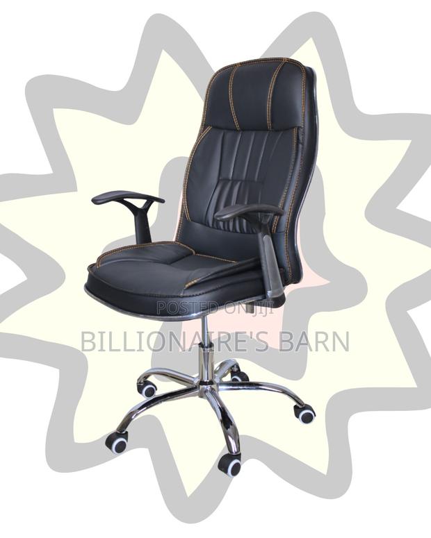 Executive Leather Office Chair | Sleek High-Density Foam Seat - thumbnail 2