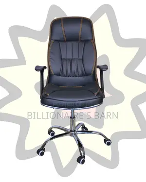 Executive Leather Office Chair | Sleek High-Density Foam Seat