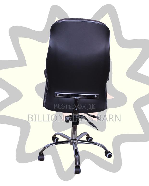 Executive Leather Office Chair | Sleek High-Density Foam Seat - thumbnail 4