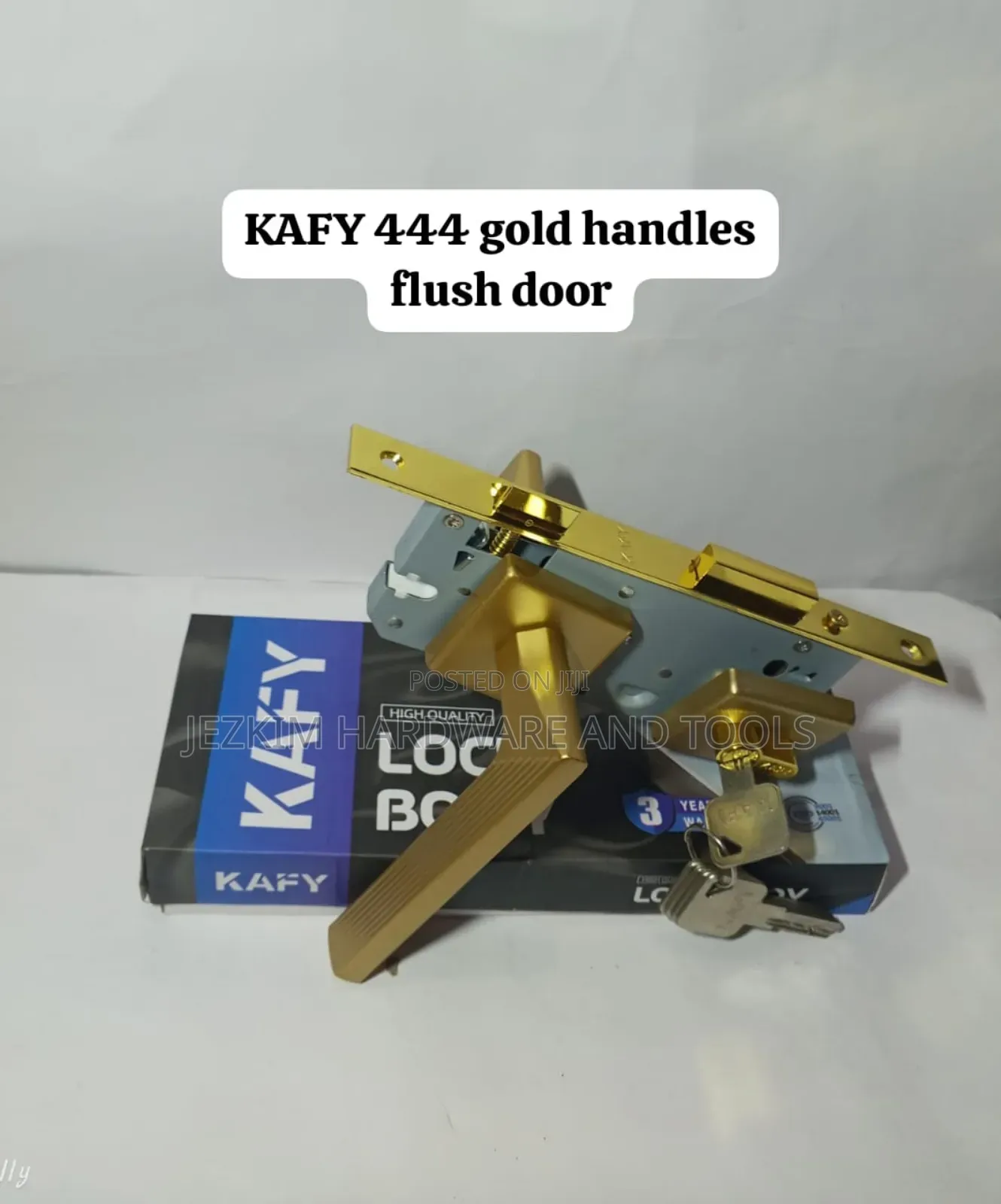 Steel Door Lock With Rose Handle