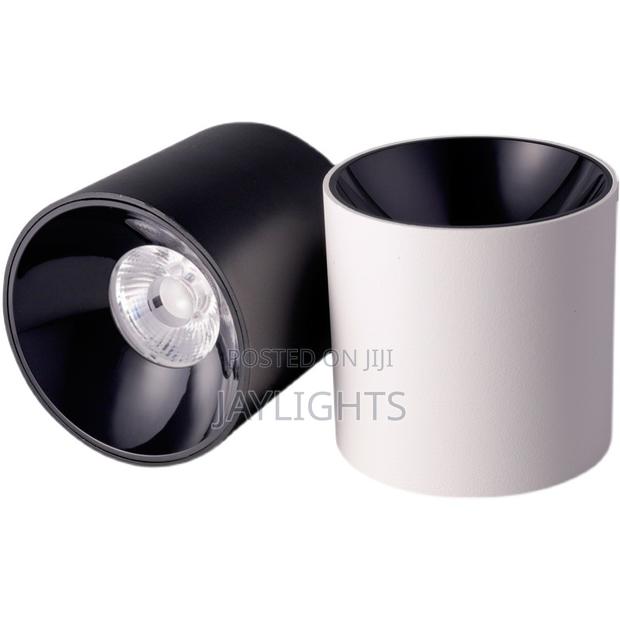 Black White Aluminum Led Surface Mounted Downlight Cob