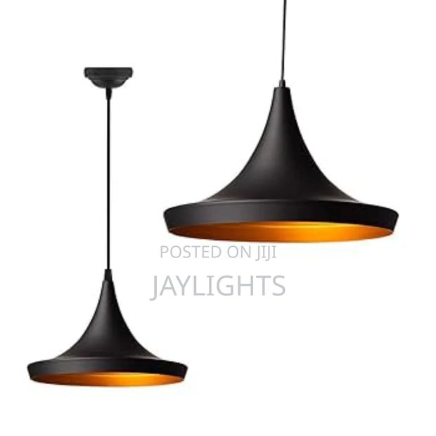 Kitchen Home Chandelier E27 Black Metal Shade Pendant Light
