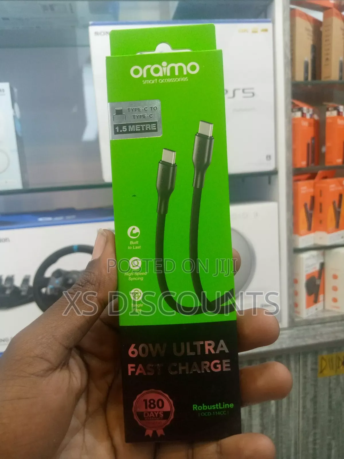 Oraimo 60w C-C Cable