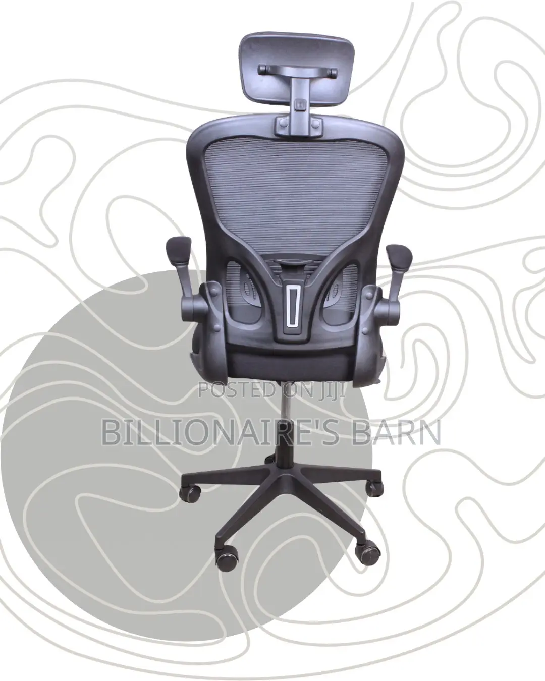 Pro-Grade Grey Ergonomic Office Chair | Padded Armrests