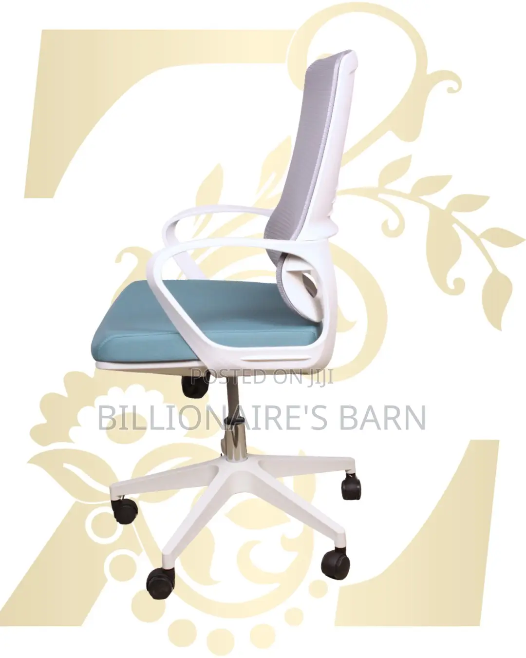 White Ergonomic Mesh Office Chair (Orthopedic) — Moving Fast