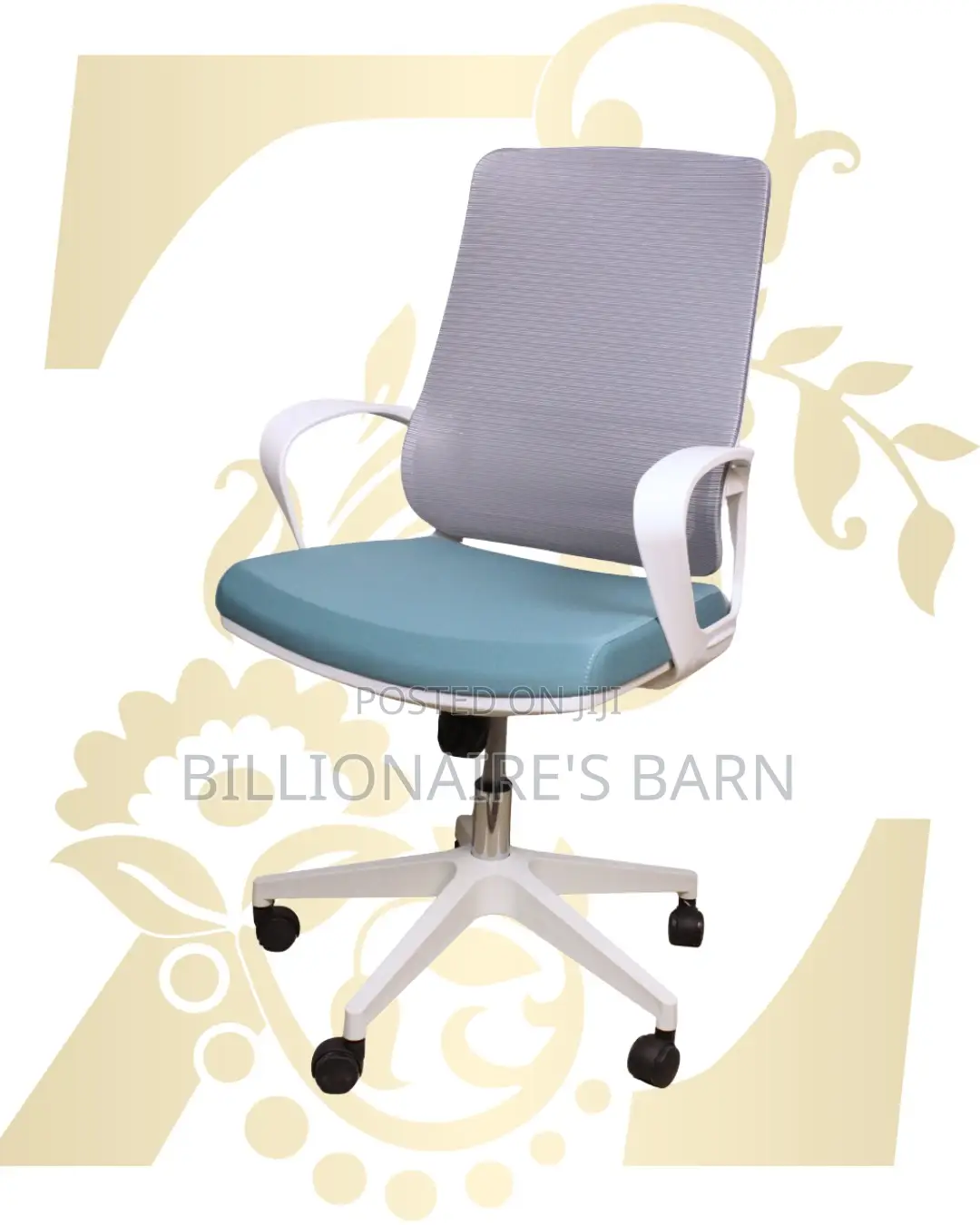 White Ergonomic Mesh Office Chair (Orthopedic) — Moving Fast
